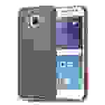 Cadorabo Schutzhülle für Samsung Galaxy J5 2015 Hülle in Braun Hard Case Handyhülle Kunstleder Etui
