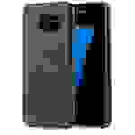 Cadorabo Schutzhülle für Samsung Galaxy S7 EDGE Hülle in Schwarz Hard Case Handyhülle Kunstleder Etui