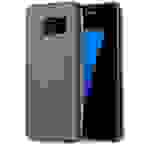 Cadorabo Schutzhülle für Samsung Galaxy S7 EDGE Hülle in Braun Hard Case Handyhülle Kunstleder Etui