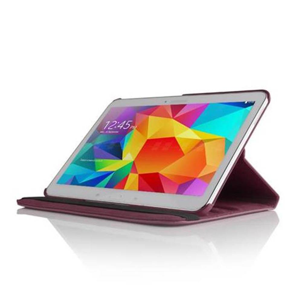 Cadorabo Hülle für Samsung Galaxy Tab 4 10.1 Zoll Tablet Schutz Hülle in Lila Schutzhülle Etui Case Tasche Cover