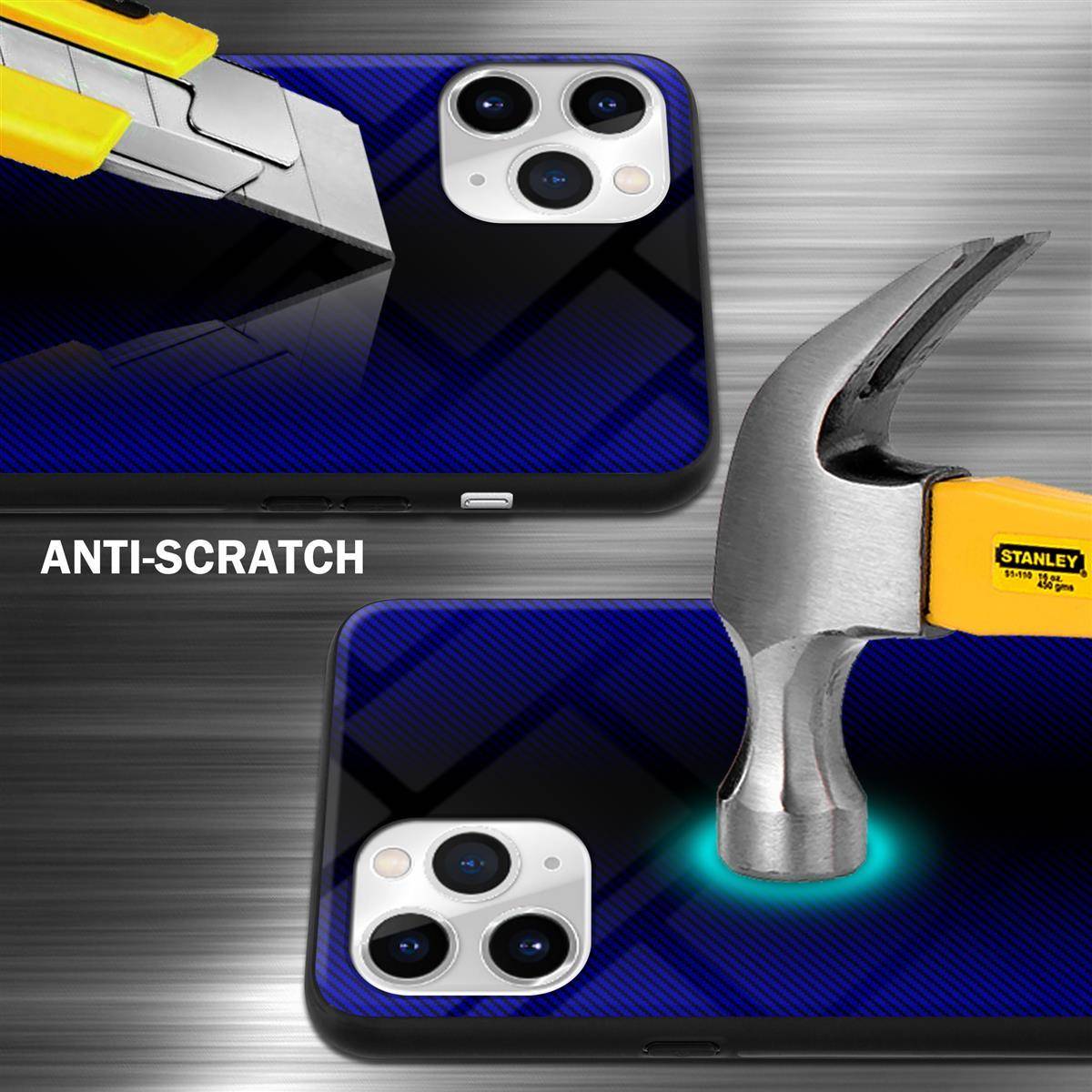 Cadorabo Hülle für Apple iPhone 11 PRO Schutz Hülle in Lila Handyhülle TPU Etui Cover Case Tempered Glas