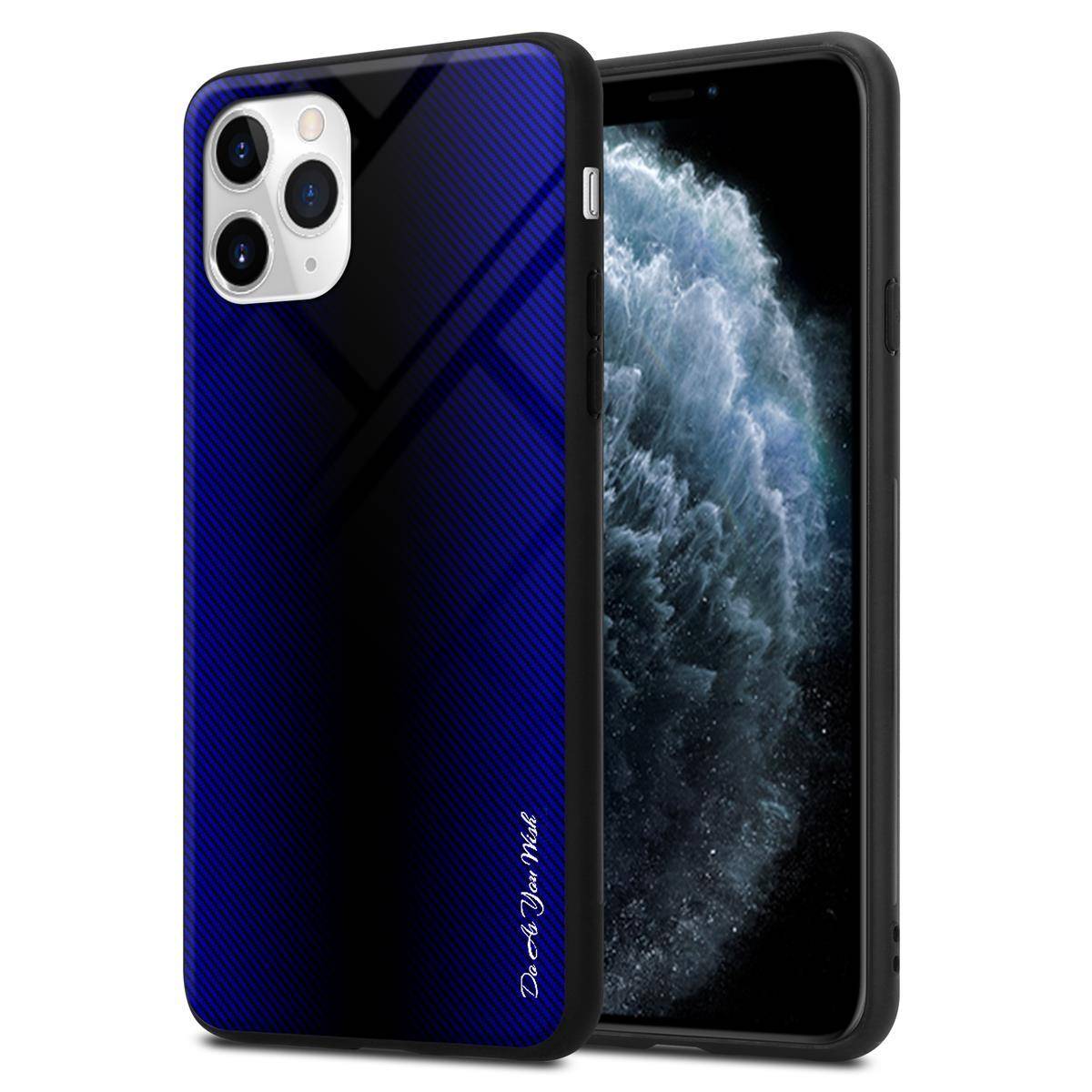 Cadorabo Hülle für Apple iPhone 11 PRO MAX Schutz Hülle in Lila Handyhülle TPU Etui Cover Case Tempered Glas