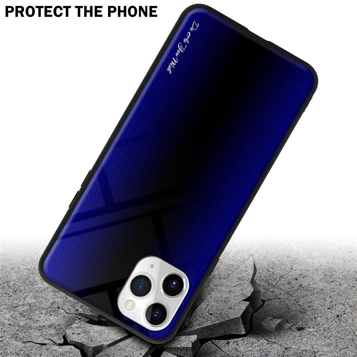 Cadorabo Hülle für Apple iPhone 11 PRO MAX Schutz Hülle in Lila Handyhülle TPU Etui Cover Case Tempered Glas