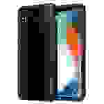 Cadorabo Hülle für Apple iPhone X / XS Schutz Hülle in Schwarz Handyhülle TPU Etui Cover Case Tempered Glas