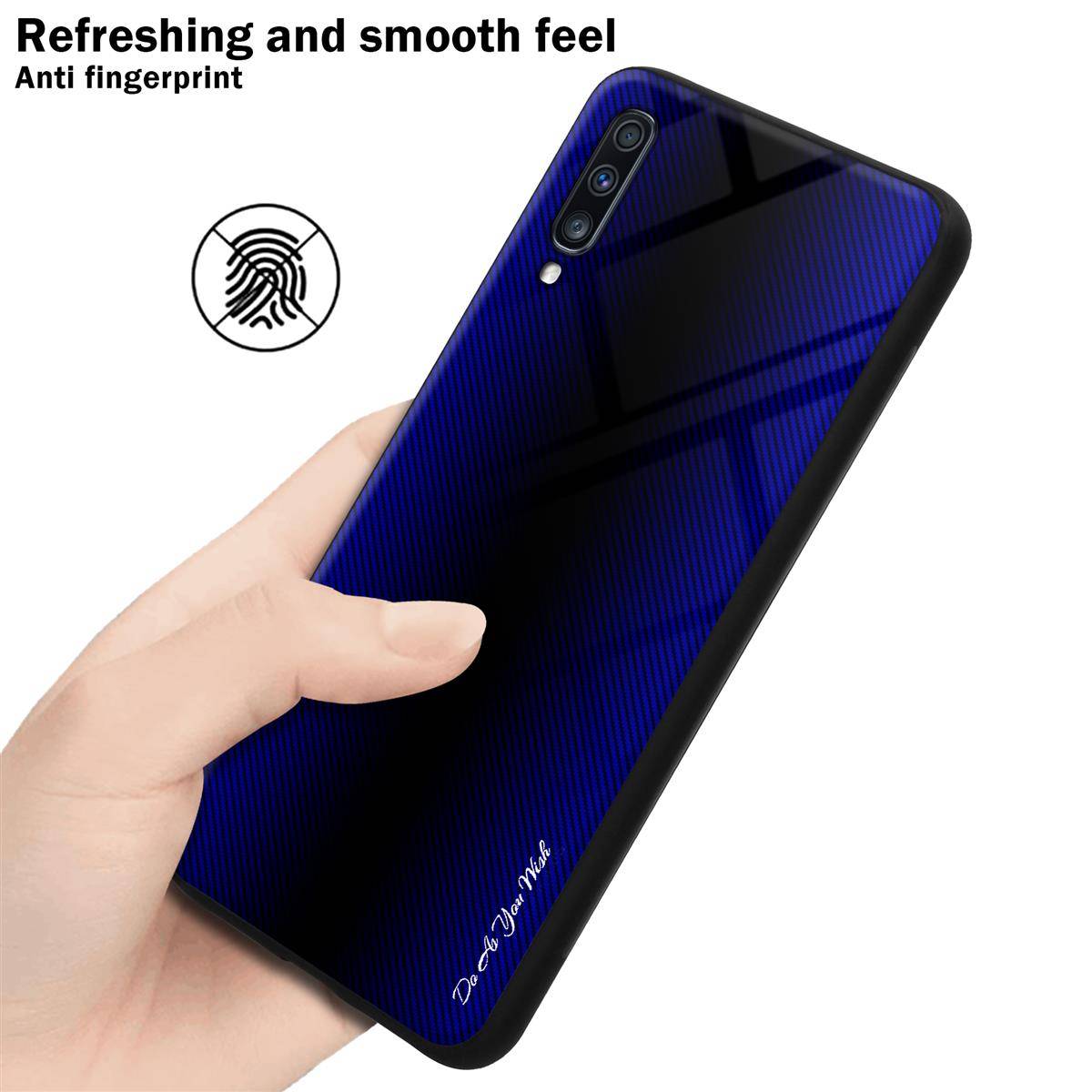 Cadorabo Hülle für Samsung Galaxy A70 / A70s Schutz Hülle in Lila Handyhülle TPU Etui Cover Case Tempered Glas