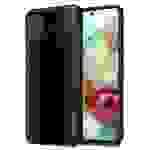 Cadorabo Hülle für Samsung Galaxy A71 4G Schutz Hülle in Schwarz Handyhülle TPU Etui Cover Case Tempered Glas