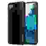 Cadorabo Hülle für Samsung Galaxy S20 FE Schutz Hülle in Schwarz Handyhülle TPU Etui Cover Case Tempered Glas
