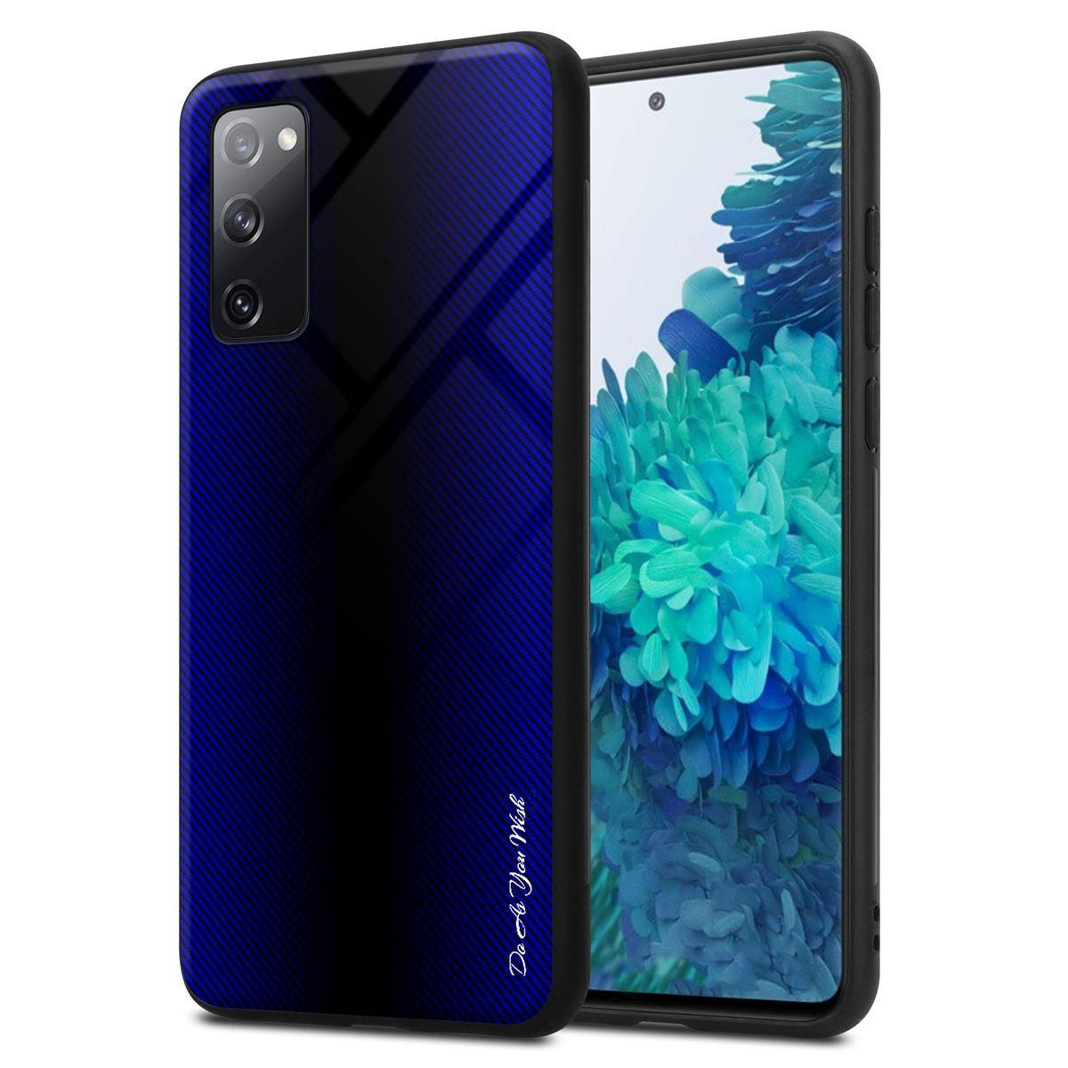 Cadorabo Hülle für Samsung Galaxy S20 FE Schutz Hülle in Lila Handyhülle TPU Etui Cover Case Tempered Glas