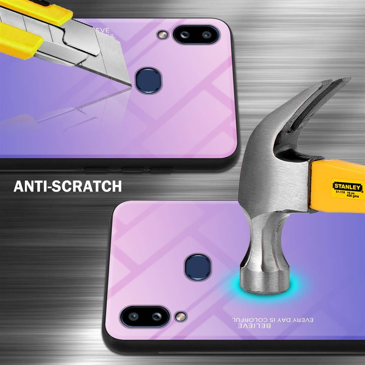 Cadorabo Hülle für Samsung Galaxy A10s / M01s Schutz Hülle in Schwarz Handyhülle TPU Etui Cover Case Tempered Glas