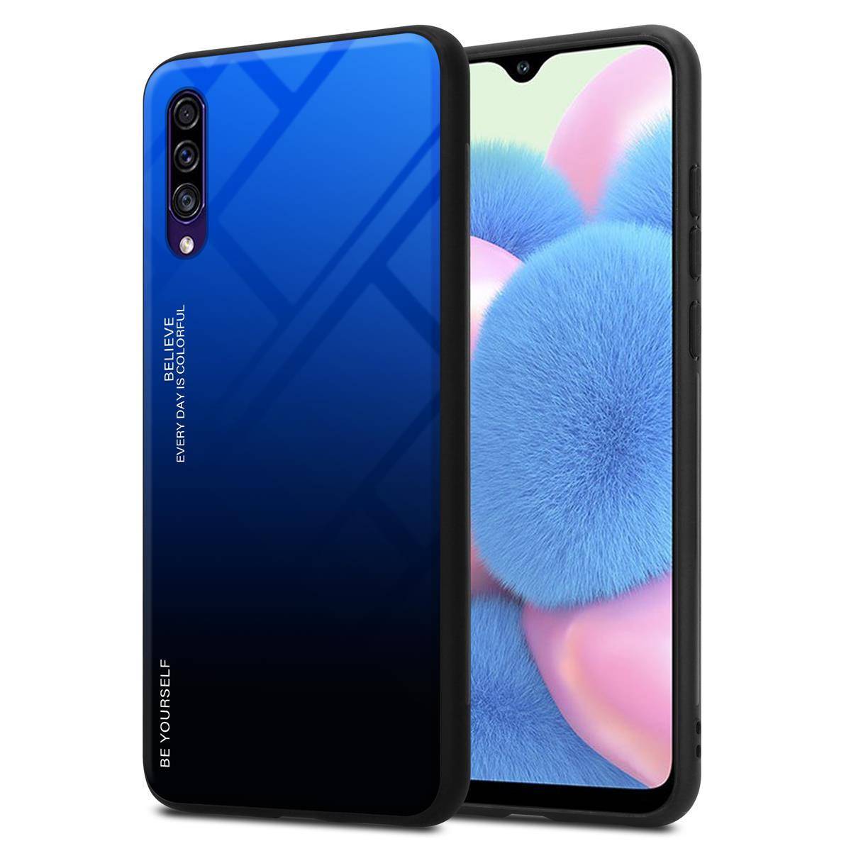 Cadorabo Hülle für Samsung Galaxy A50 4G / A50s / A30s Schutz Hülle in Schwarz Handyhülle TPU Etui Cover Case Tempered