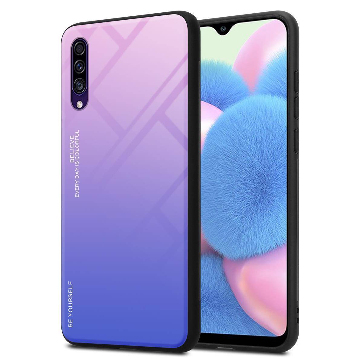 Cadorabo Hülle für Samsung Galaxy A50 4G / A50s / A30s Schutz Hülle in Schwarz Handyhülle TPU Etui Cover Case Tempered