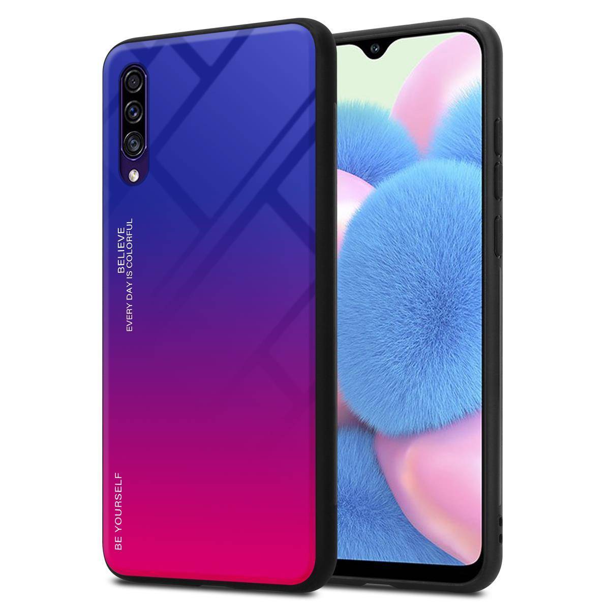 Cadorabo Hülle für Samsung Galaxy A50 4G / A50s / A30s Schutz Hülle in Schwarz Handyhülle TPU Etui Cover Case Tempered