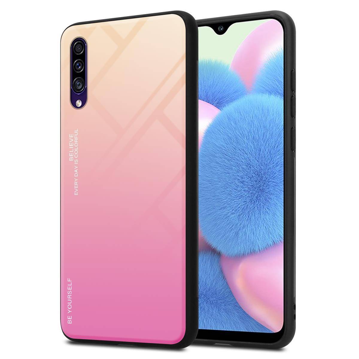 Cadorabo Hülle für Samsung Galaxy A50 4G / A50s / A30s Schutz Hülle in Schwarz Handyhülle TPU Etui Cover Case Tempered