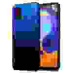 Cadorabo Hülle für Samsung Galaxy A31 Schutz Hülle in Schwarz Handyhülle TPU Etui Cover Case Tempered Glas