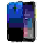 Cadorabo Hülle für Samsung Galaxy A6 2018 Schutz Hülle in Schwarz Handyhülle TPU Etui Cover Case Tempered Glas