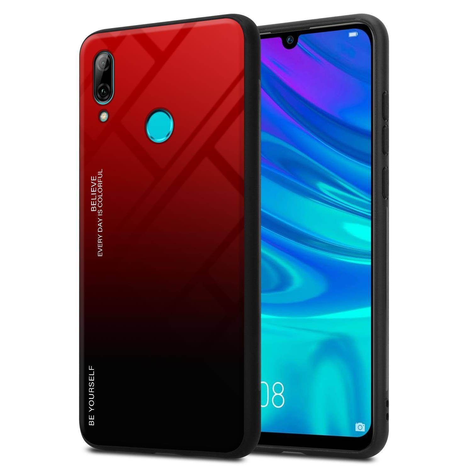 Cadorabo Hülle für Honor 10 LITE / Huawei P SMART 2019 Schutz Hülle in Schwarz Handyhülle TPU Etui Cover Case Tempered