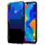 Cadorabo Hülle für Huawei P30 LITE Schutz Hülle in Schwarz Handyhülle TPU Etui Cover Case Tempered Glas