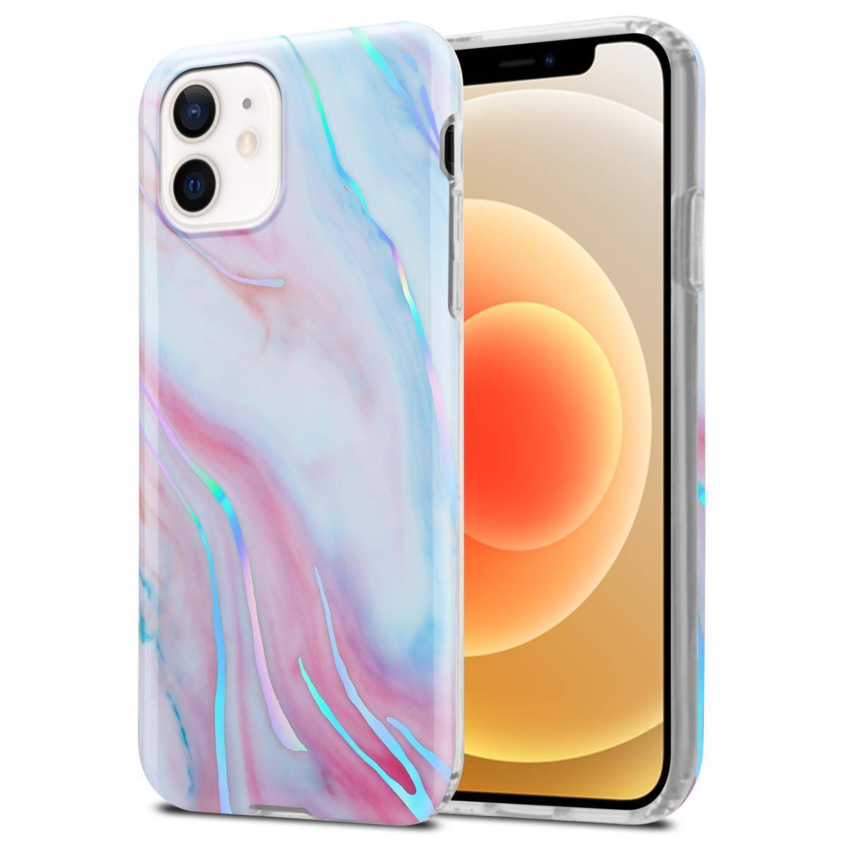 Cadorabo Schutzhülle für Apple iPhone 12 / 12 PRO Hülle in Weiß TPU Handyhülle Etui Case Cover