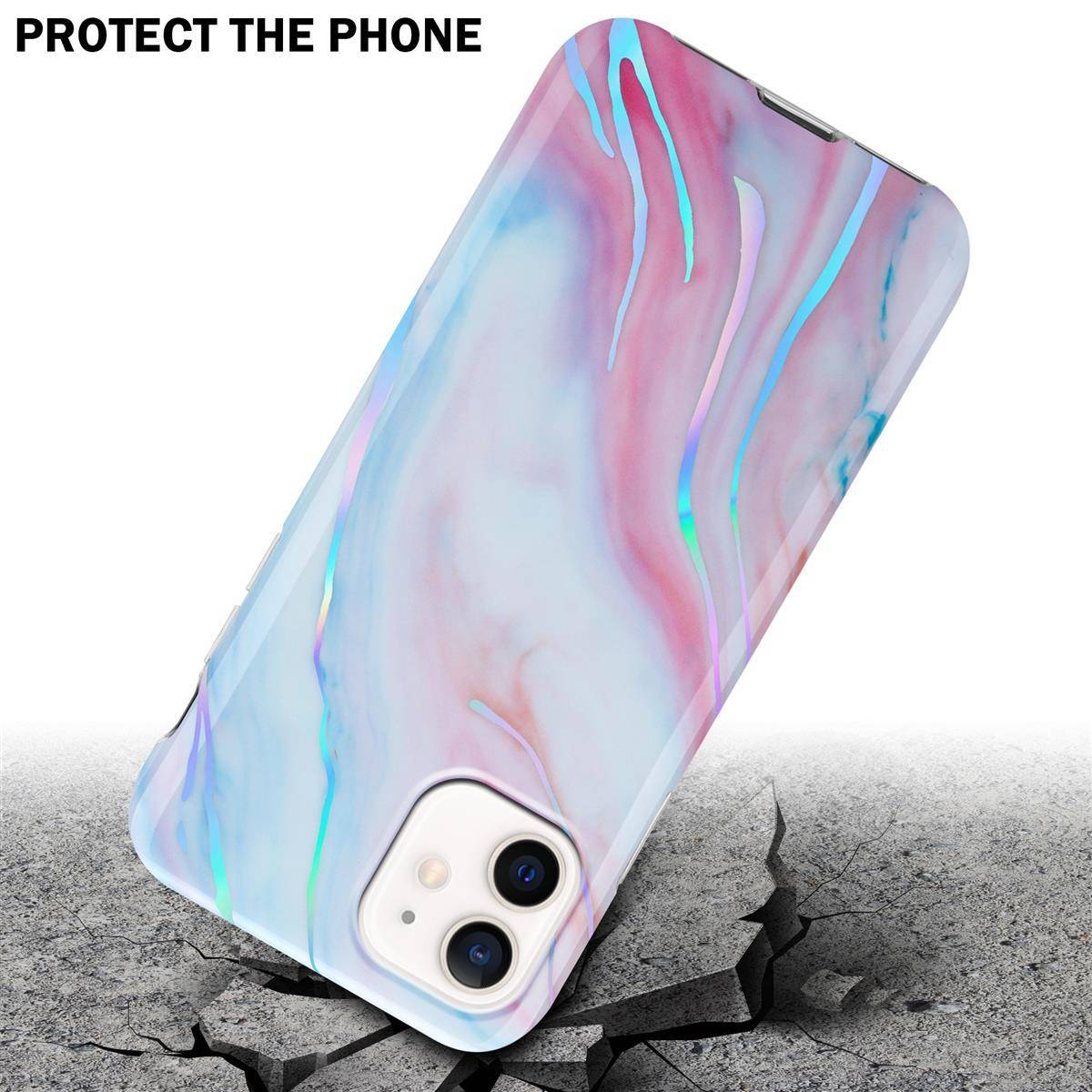 Cadorabo Schutzhülle für Apple iPhone 12 / 12 PRO Hülle in Weiß TPU Handyhülle Etui Case Cover
