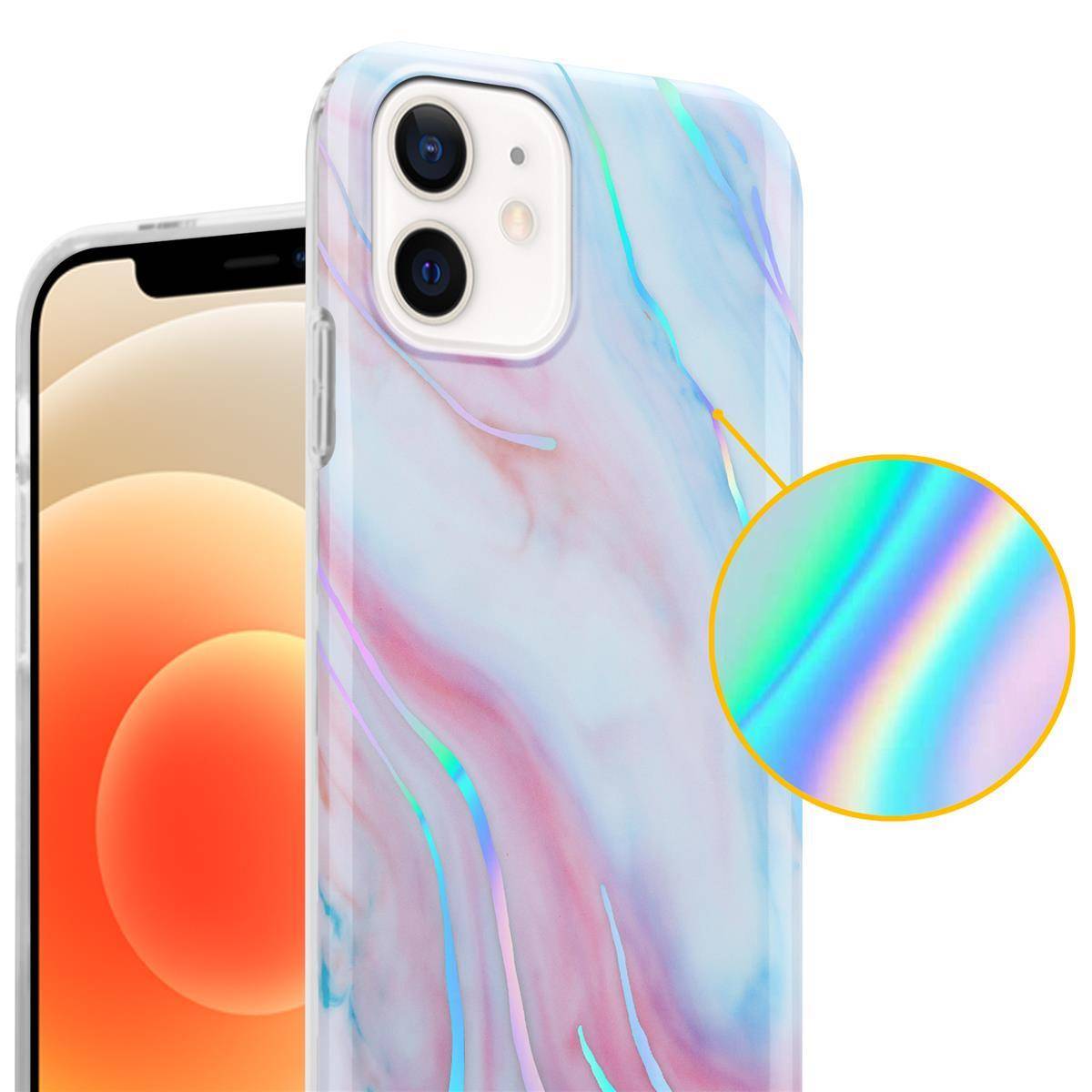 Cadorabo Schutzhülle für Apple iPhone 12 / 12 PRO Hülle in Weiß TPU Handyhülle Etui Case Cover