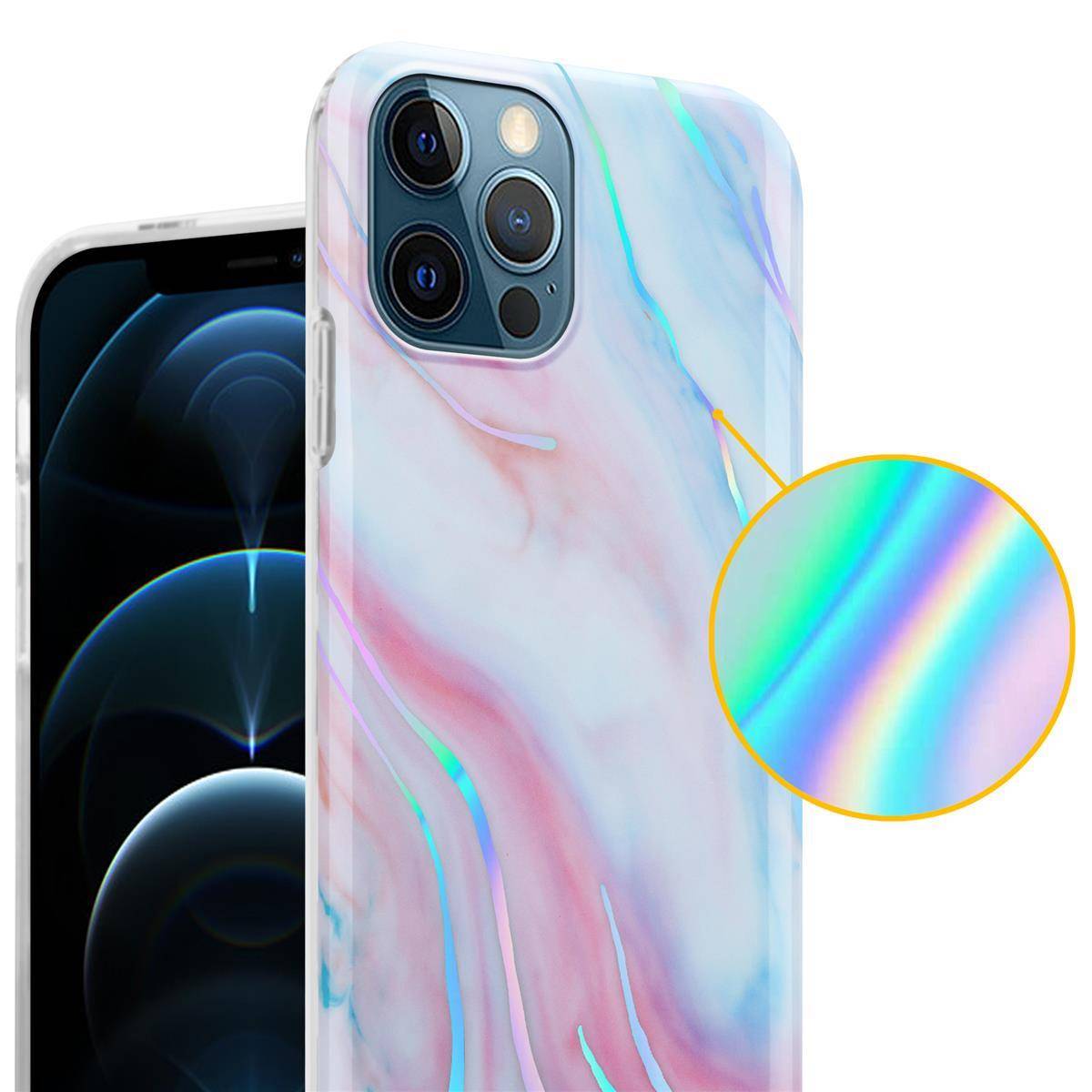 Cadorabo Schutzhülle für Apple iPhone 12 PRO MAX Hülle in Weiß TPU Handyhülle Etui Case Cover