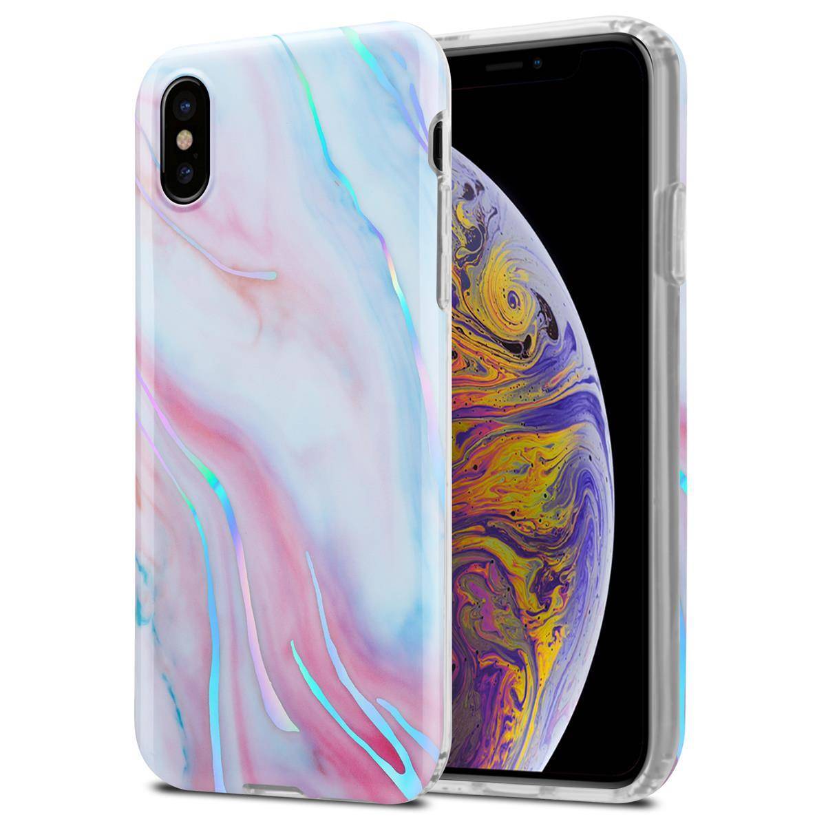Cadorabo Schutzhülle für Apple iPhone XS MAX Hülle in Weiß TPU Handyhülle Etui Case Cover
