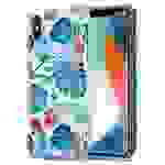 Cadorabo Hülle für Apple iPhone X / XS Schutz Hülle mit Weiß TPU Etui Blumen Flower Cover Case