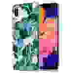 Cadorabo Hülle für Samsung Galaxy A10 / M10 Schutz Hülle mit Weiß TPU Etui Blumen Flower Cover Case
