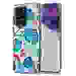 Cadorabo Hülle für Samsung Galaxy S20 ULTRA Schutz Hülle mit Weiß TPU Etui Blumen Flower Cover Case