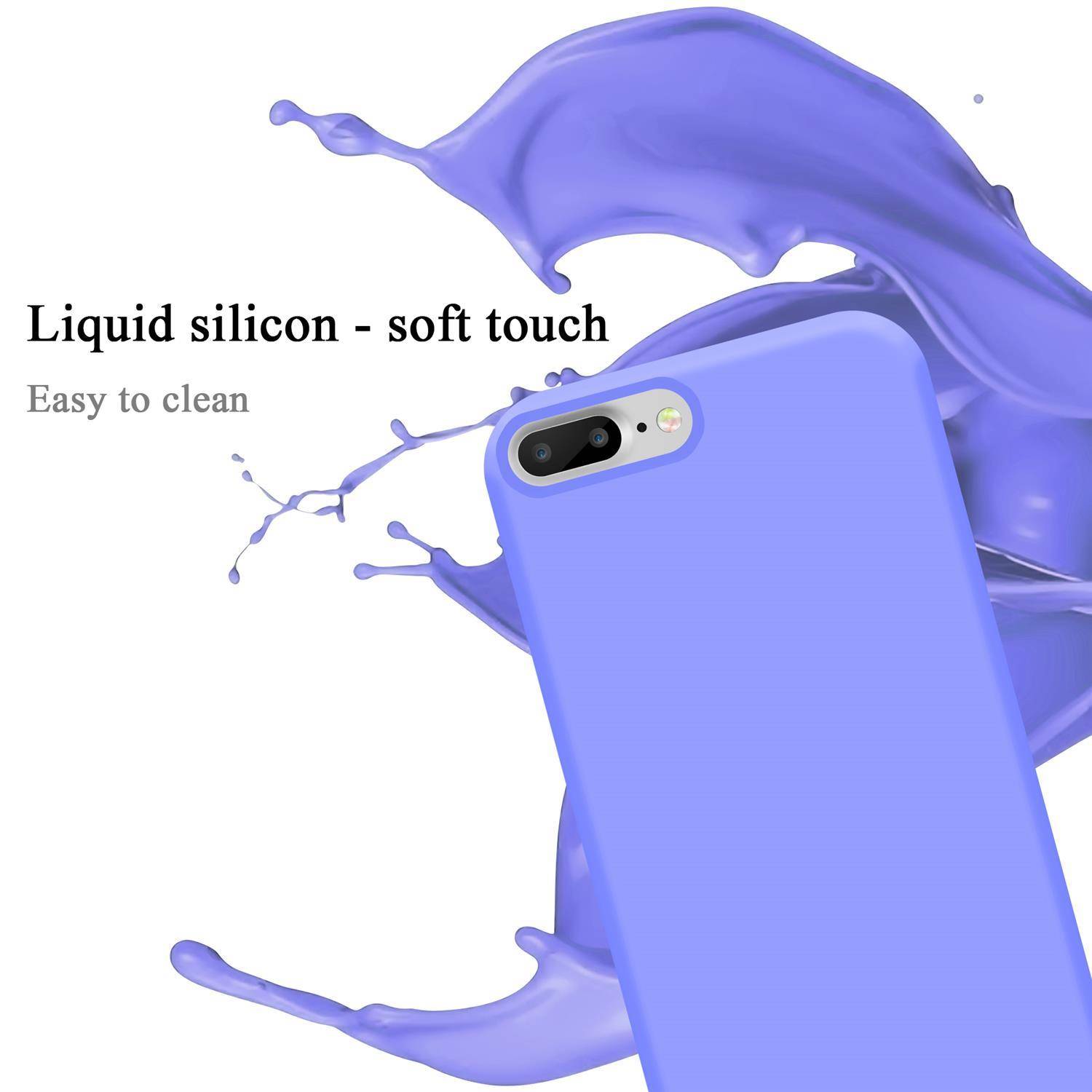 Cadorabo Schutzhülle für Apple iPhone 7 PLUS / 7S PLUS / 8 PLUS Hülle in Lila Handyhülle Case Cover TPU Etui