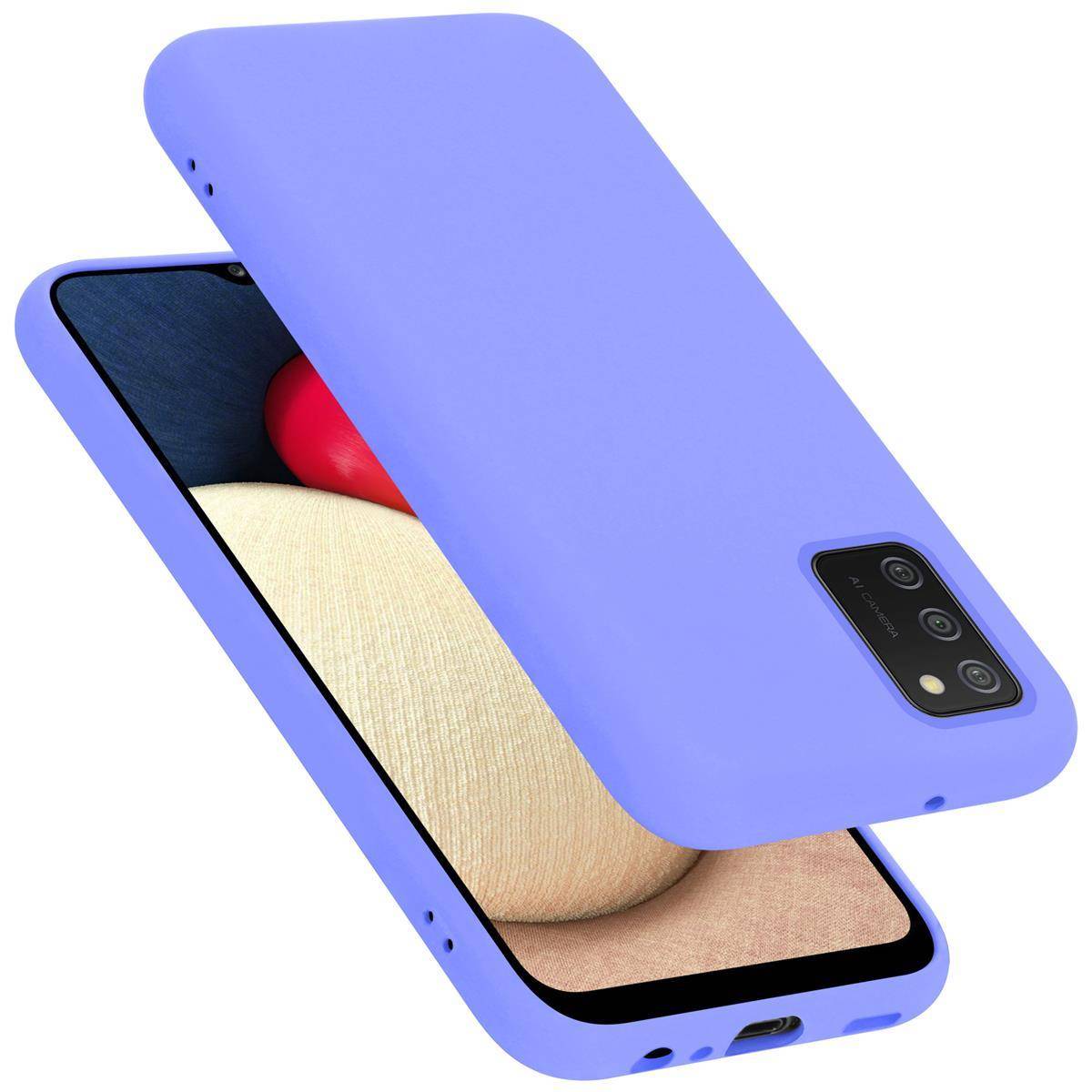 Cadorabo Schutzhülle für Samsung Galaxy A02s Hülle in Lila Handyhülle Case Cover TPU Etui