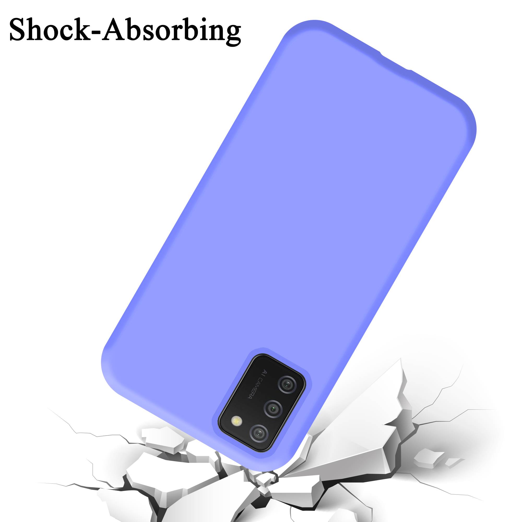 Cadorabo Schutzhülle für Samsung Galaxy A02s Hülle in Lila Handyhülle Case Cover TPU Etui
