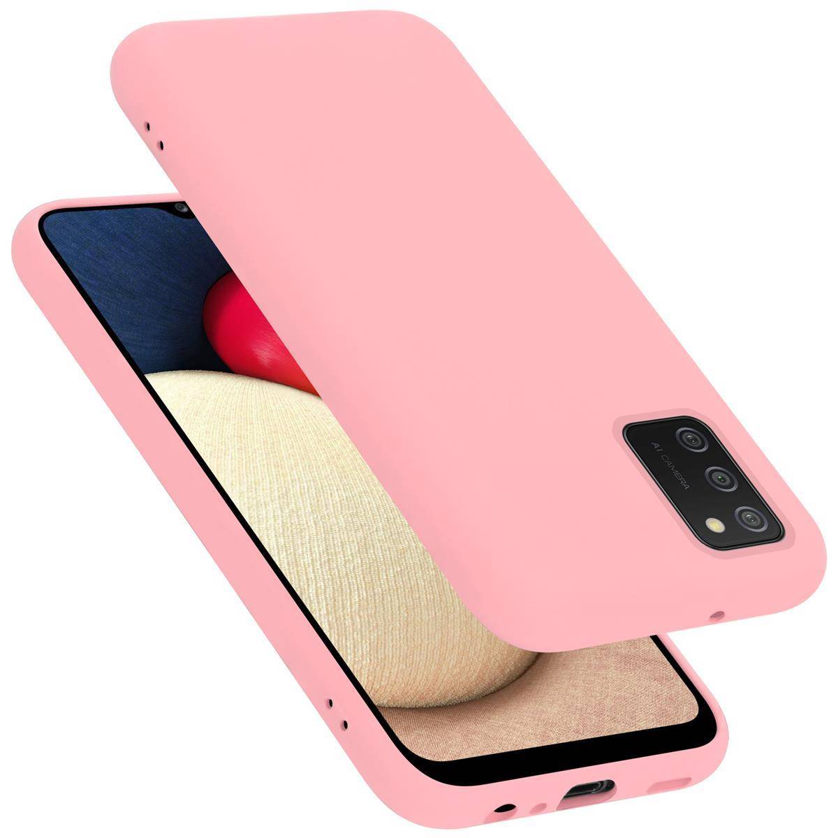 Cadorabo Schutzhülle für Samsung Galaxy A02s Hülle in Rosa Handyhülle Case Cover TPU Etui