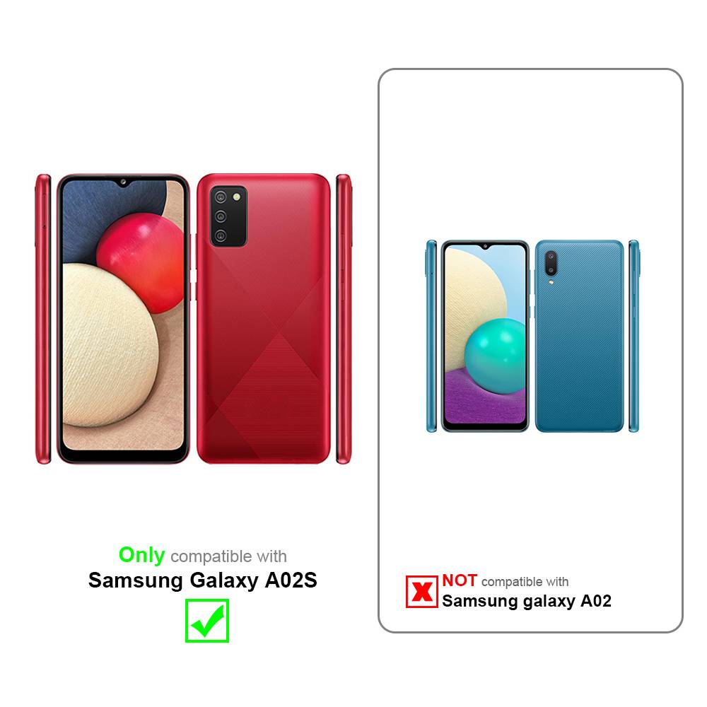 Cadorabo Schutzhülle für Samsung Galaxy A02s Hülle in Rosa Handyhülle Case Cover TPU Etui