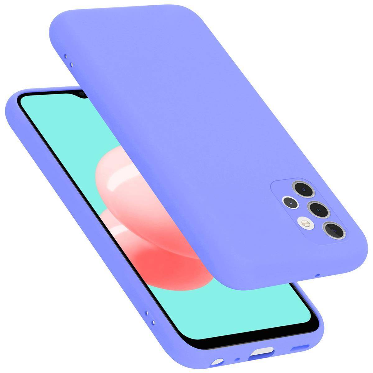 Cadorabo Schutzhülle für Samsung Galaxy A32 4G Hülle in Lila Handyhülle Case Cover TPU Etui
