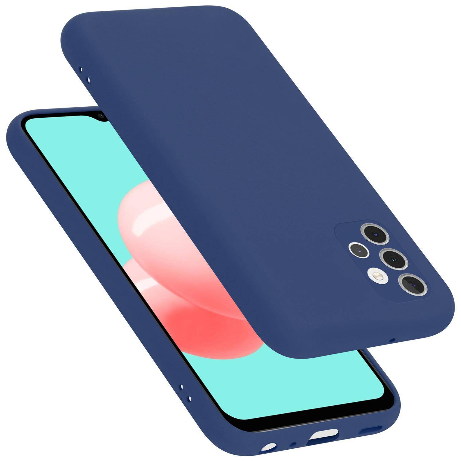 Cadorabo Schutzhülle für Samsung Galaxy A32 4G Hülle in Blau Handyhülle Case Cover TPU Etui