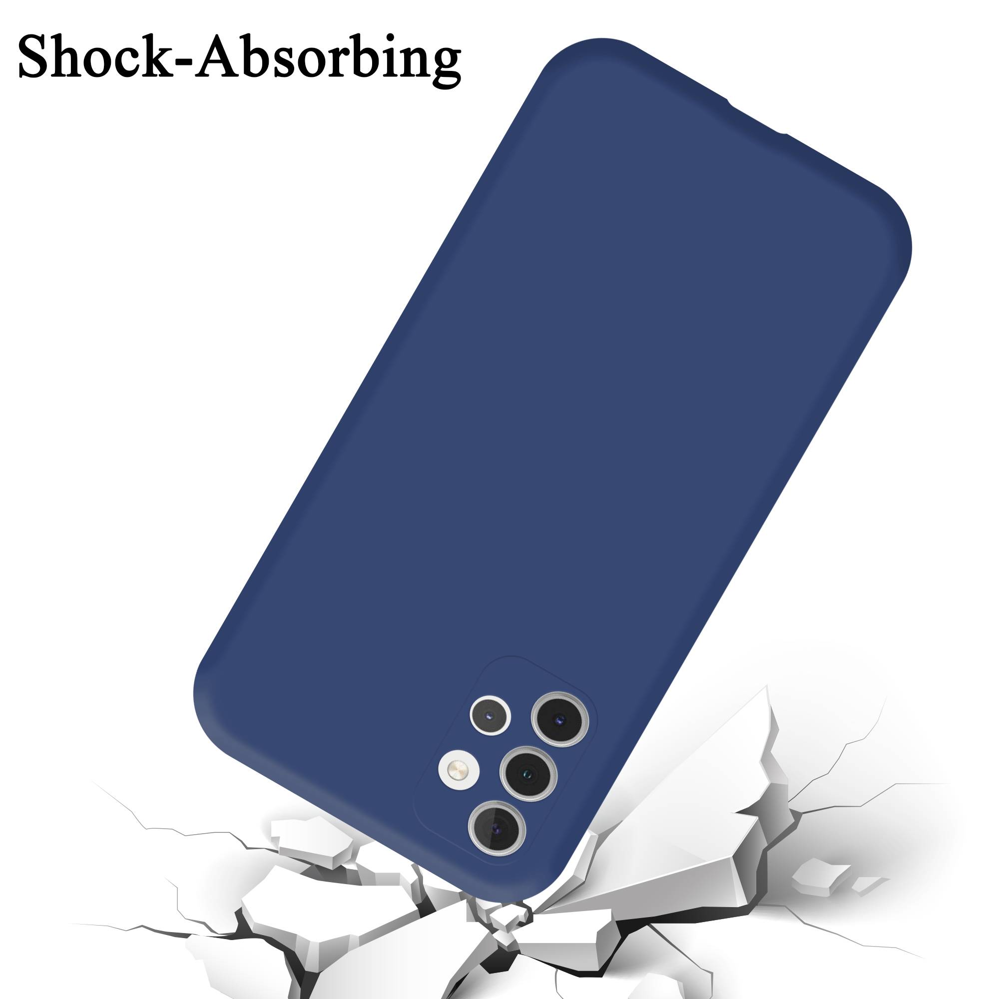 Cadorabo Schutzhülle für Samsung Galaxy A32 4G Hülle in Blau Handyhülle Case Cover TPU Etui