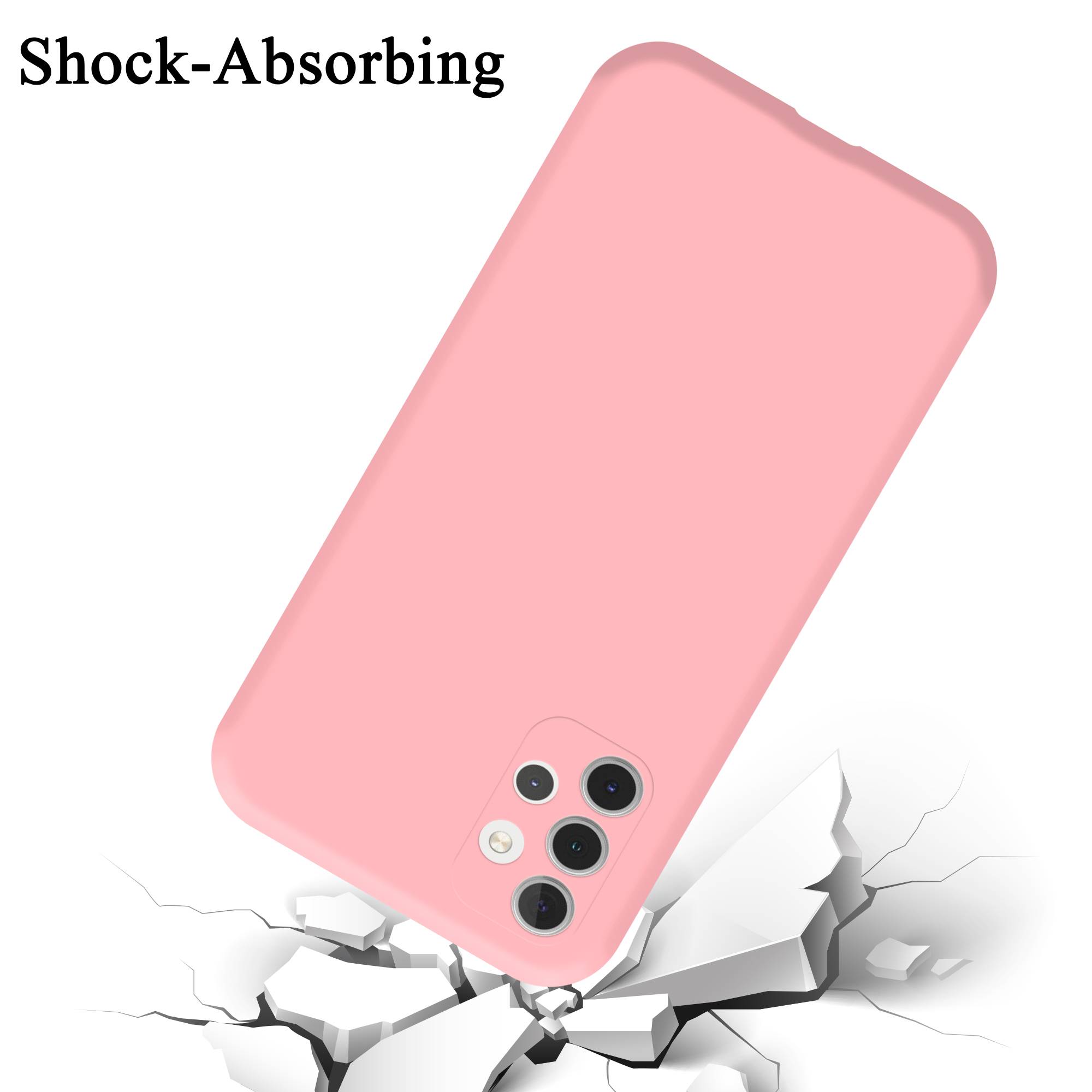 Cadorabo Schutzhülle für Samsung Galaxy A32 4G Hülle in Rosa Handyhülle Case Cover TPU Etui