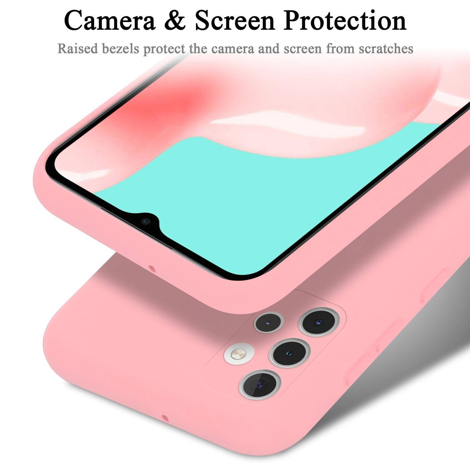 Cadorabo Schutzhülle für Samsung Galaxy A32 4G Hülle in Rosa Handyhülle Case Cover TPU Etui
