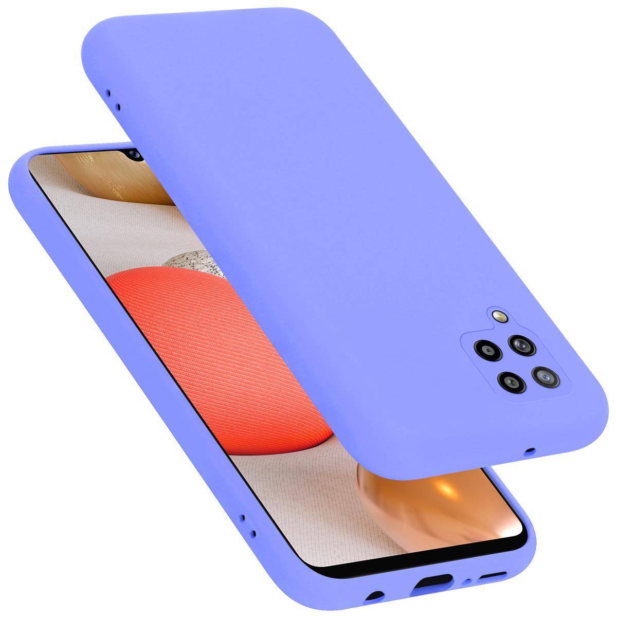 Cadorabo Schutzhülle für Samsung Galaxy A42 4G Hülle in Lila Handyhülle Case Cover TPU Etui