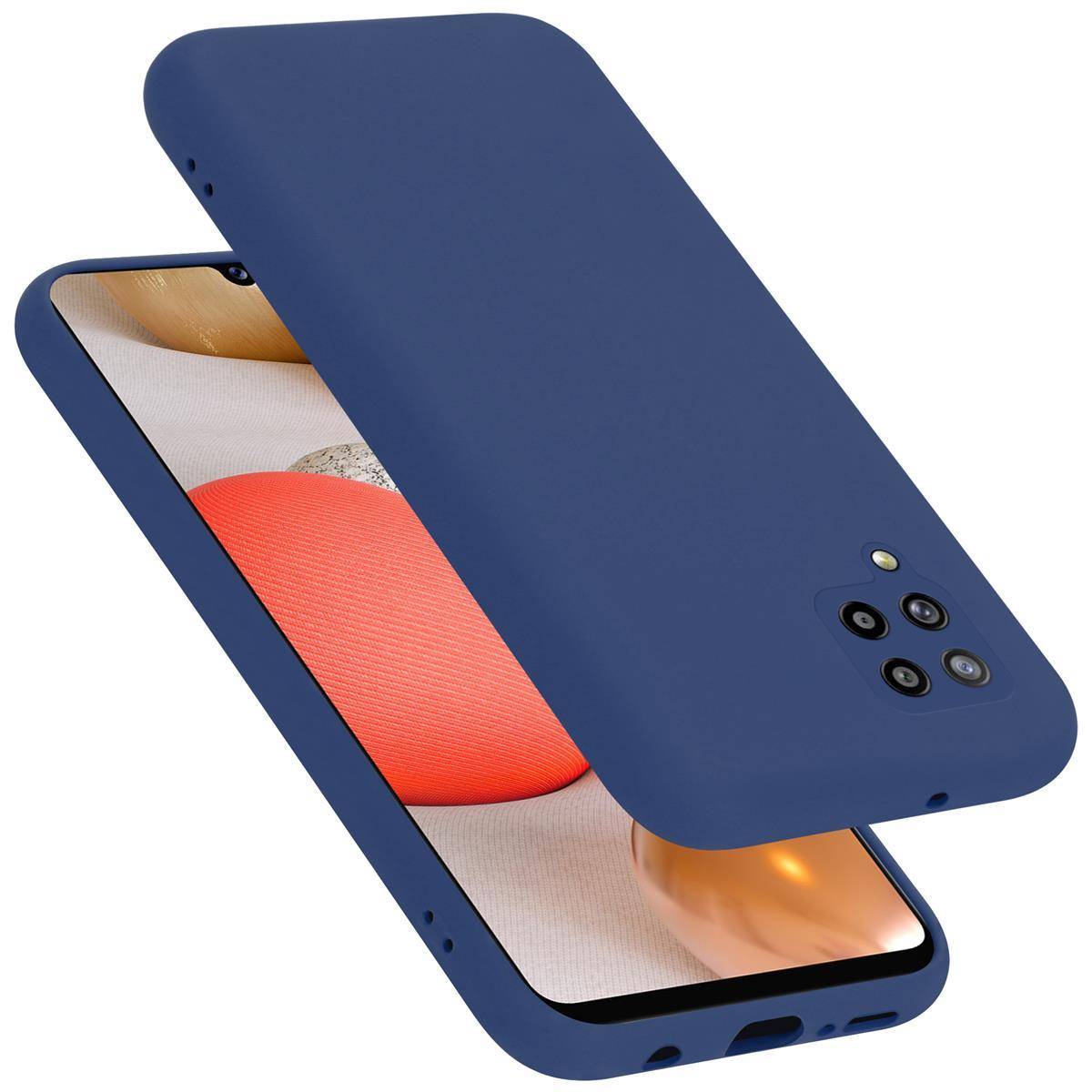 Cadorabo Schutzhülle für Samsung Galaxy A42 4G Hülle in Blau Handyhülle Case Cover TPU Etui
