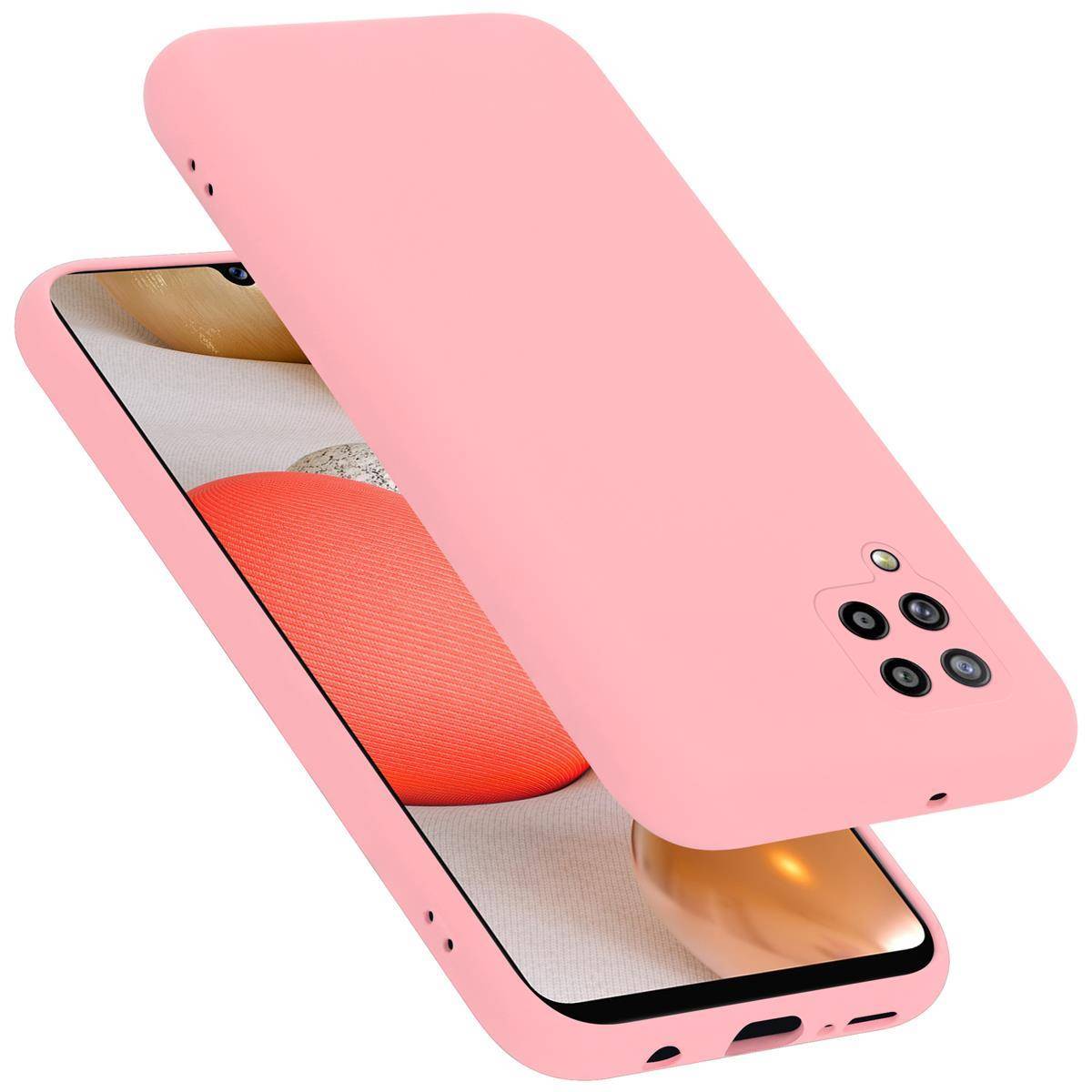 Cadorabo Schutzhülle für Samsung Galaxy A42 4G Hülle in Rosa Handyhülle Case Cover TPU Etui