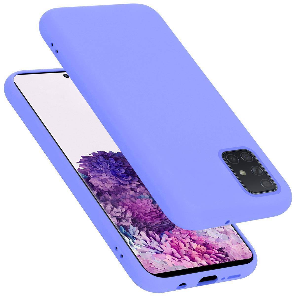 Cadorabo Schutzhülle für Samsung Galaxy A51 5G Hülle in Lila Handyhülle Case Cover TPU Etui