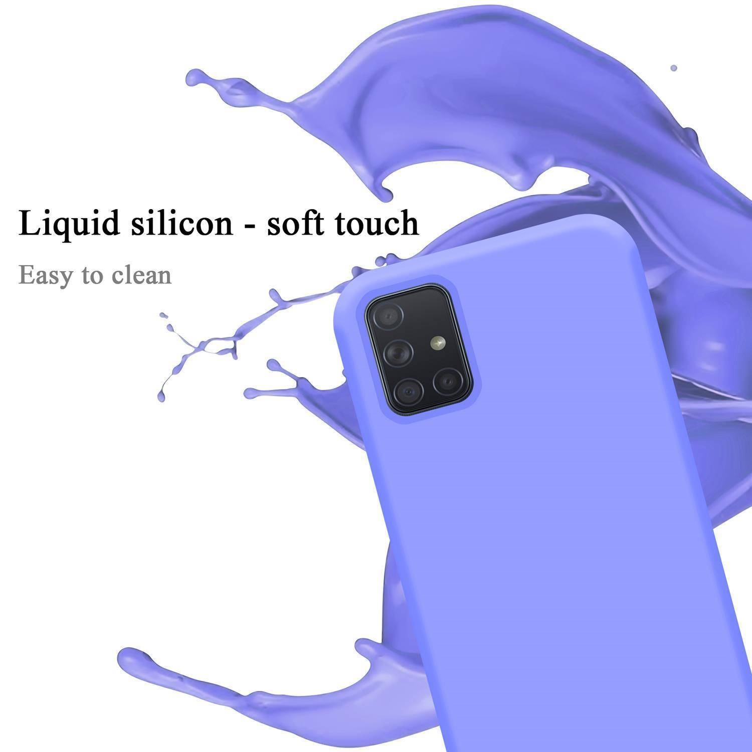 Cadorabo Schutzhülle für Samsung Galaxy A51 5G Hülle in Lila Handyhülle Case Cover TPU Etui