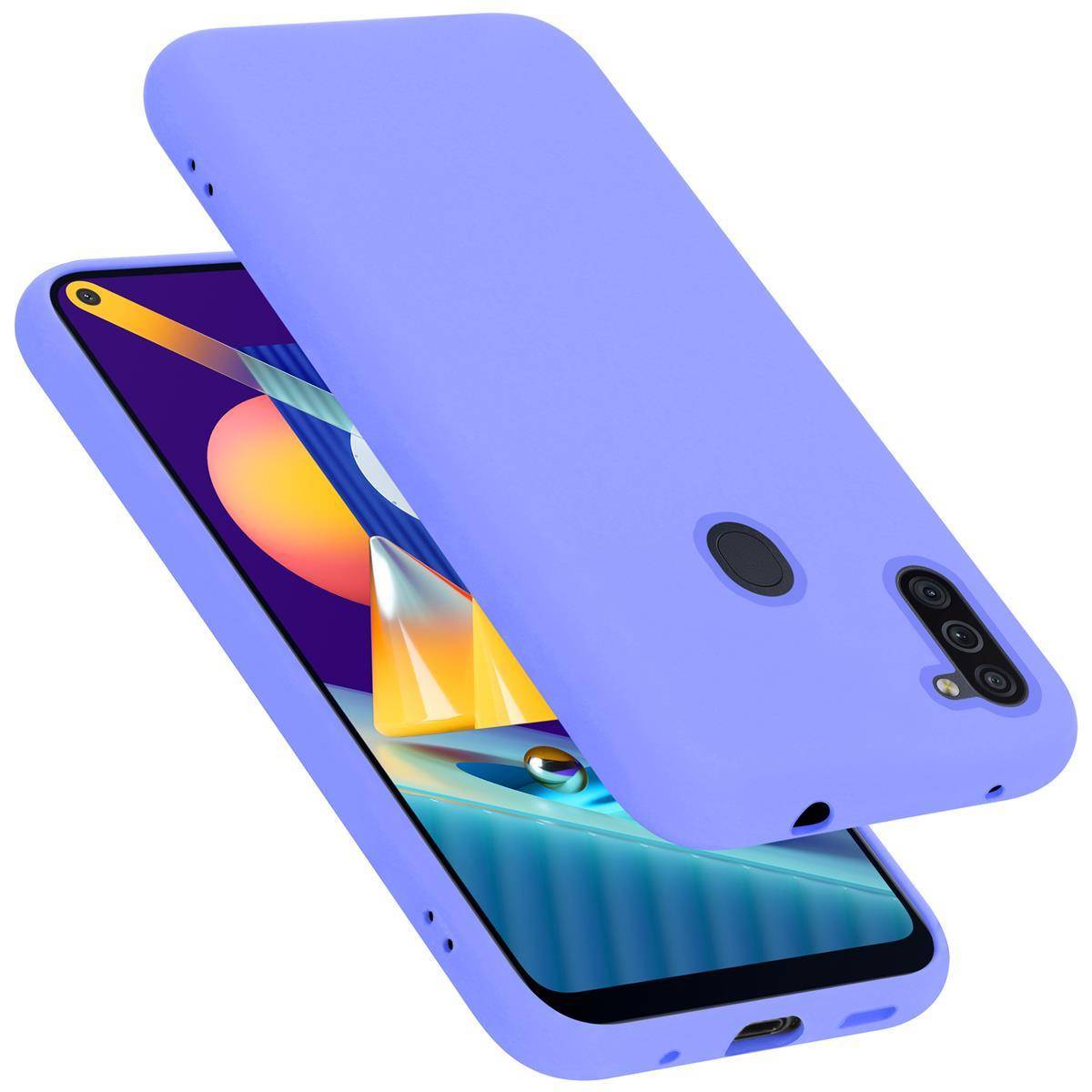 Cadorabo Schutzhülle für Samsung Galaxy A11 / M11 Hülle in Lila Handyhülle Case Cover TPU Etui