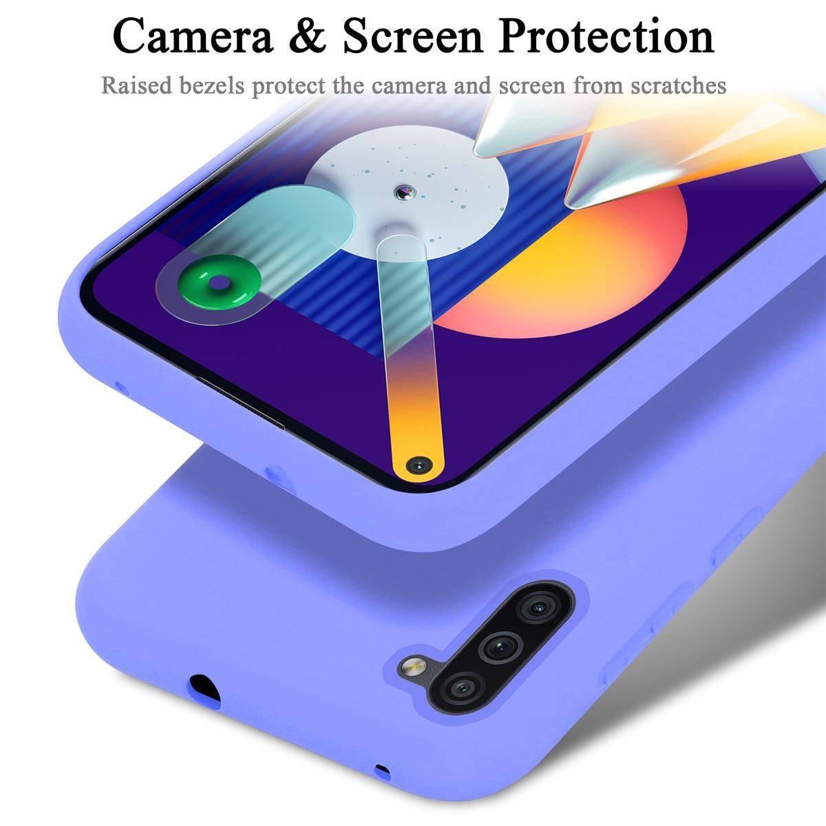 Cadorabo Schutzhülle für Samsung Galaxy A11 / M11 Hülle in Lila Handyhülle Case Cover TPU Etui