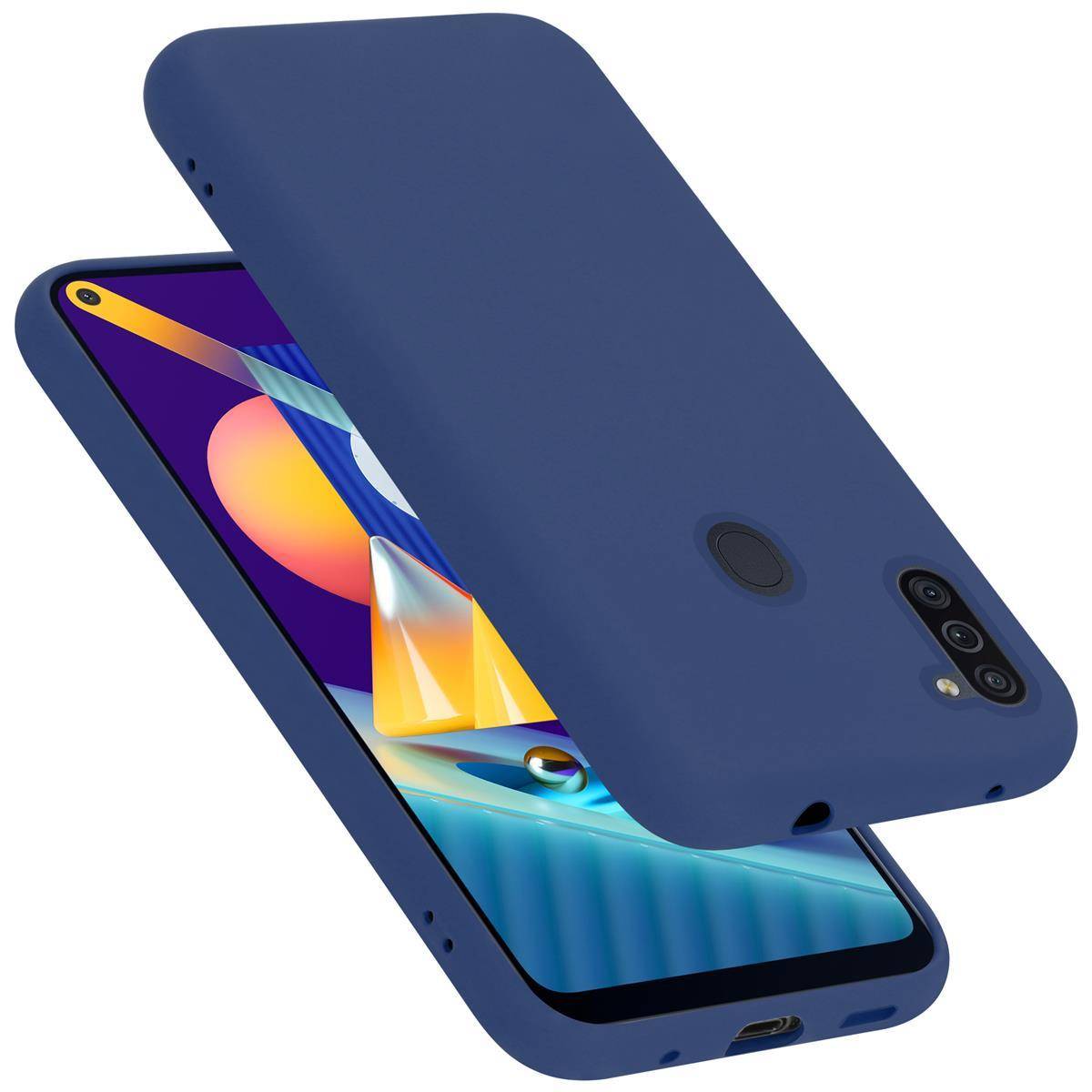 Cadorabo Schutzhülle für Samsung Galaxy A11 / M11 Hülle in Blau Handyhülle Case Cover TPU Etui