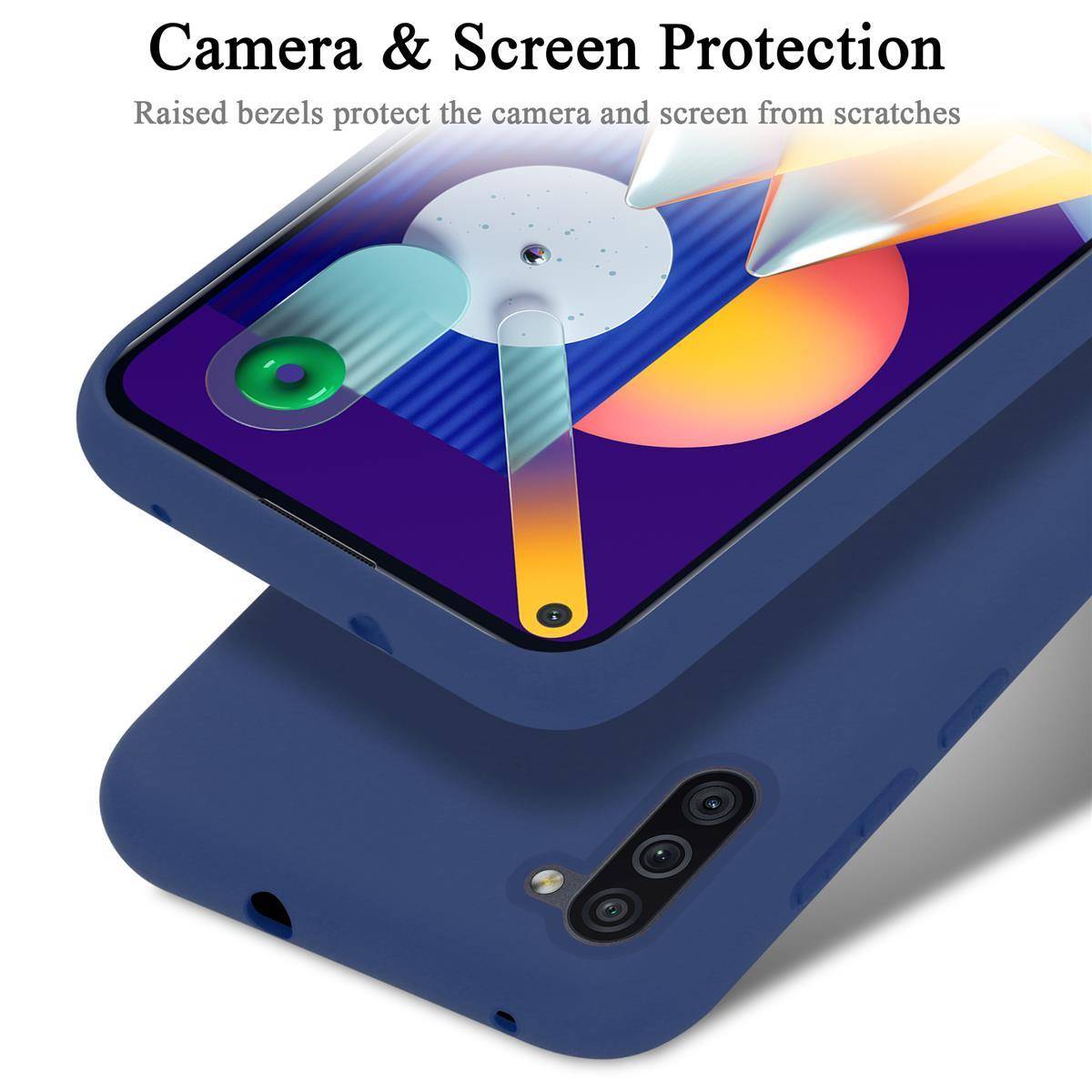 Cadorabo Schutzhülle für Samsung Galaxy A11 / M11 Hülle in Blau Handyhülle Case Cover TPU Etui