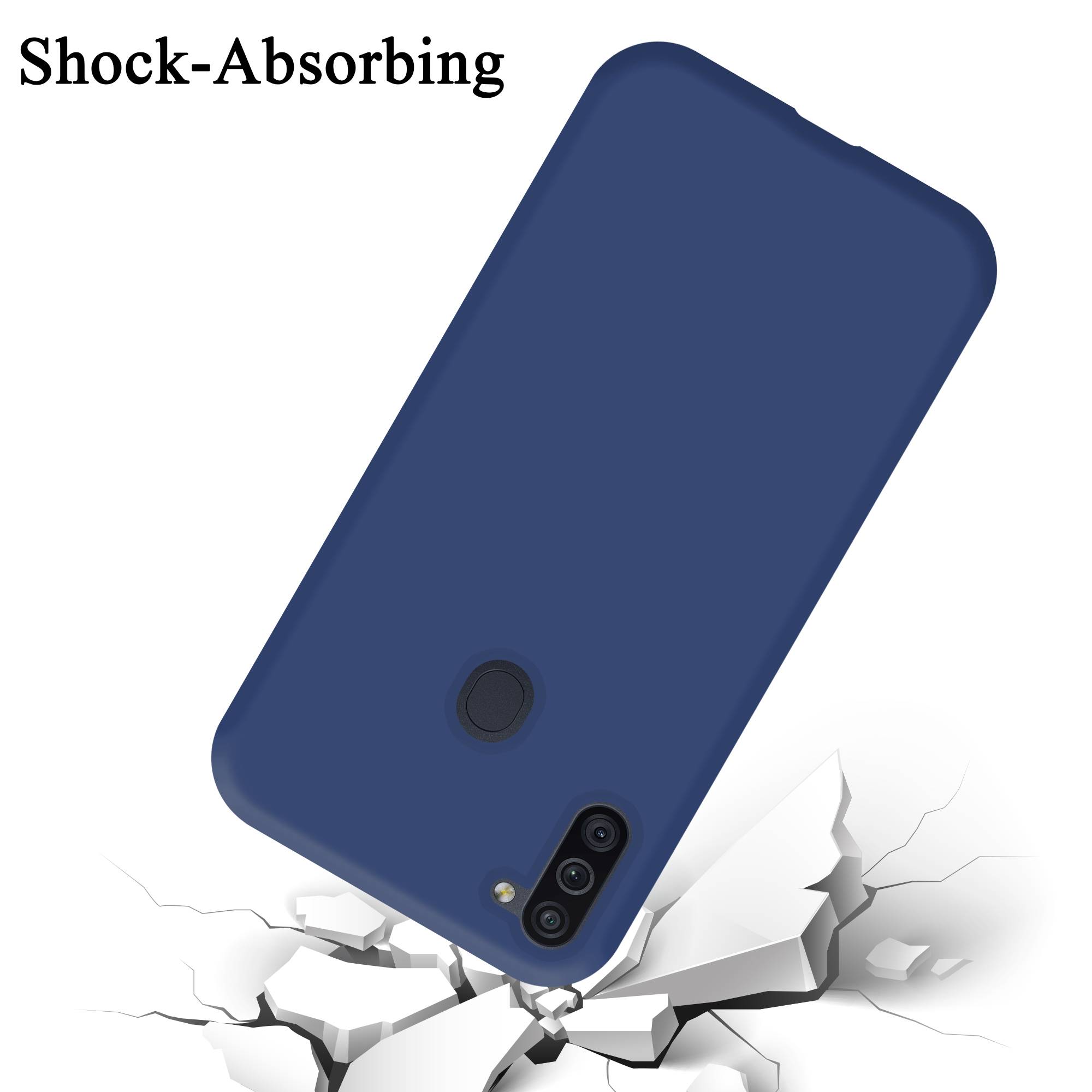 Cadorabo Schutzhülle für Samsung Galaxy A11 / M11 Hülle in Blau Handyhülle Case Cover TPU Etui