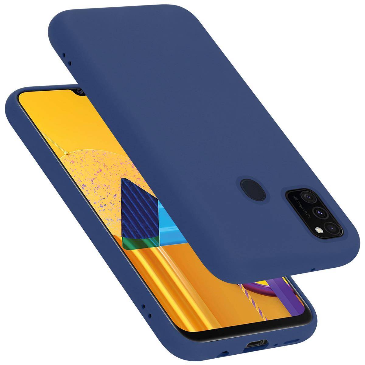 Cadorabo Schutzhülle für Samsung Galaxy M21 / M30s Hülle in Blau Handyhülle Case Cover TPU Etui
